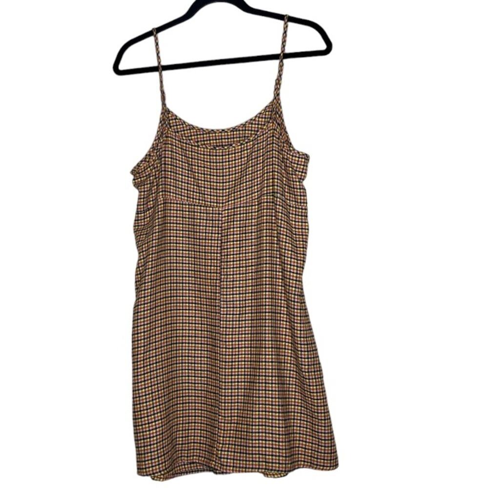 Wild Fable Plaid Mini Dress, Plaid, Twee, Grunge, Adjustable Straps